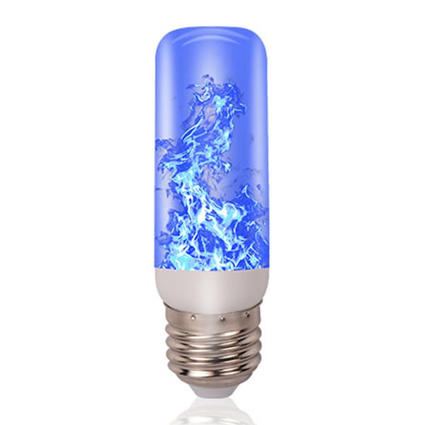 LED Flameffekt Glödlampor Juldekor Upp och ner Effekt Blu ray