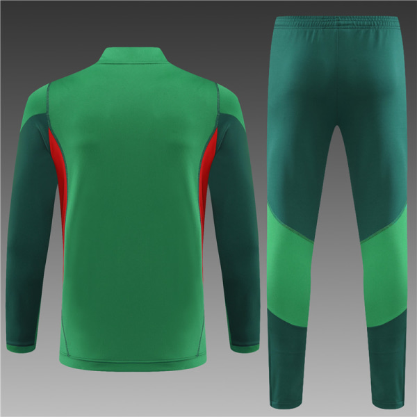 23-24 New Season Mexico Team vuxen/barntröja långärmad kostym green 14#