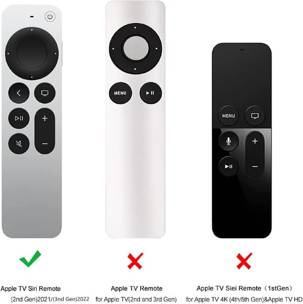 Silikone Cover Kompatibel med 2022 Apple TV 4K - Sort (3. generation)