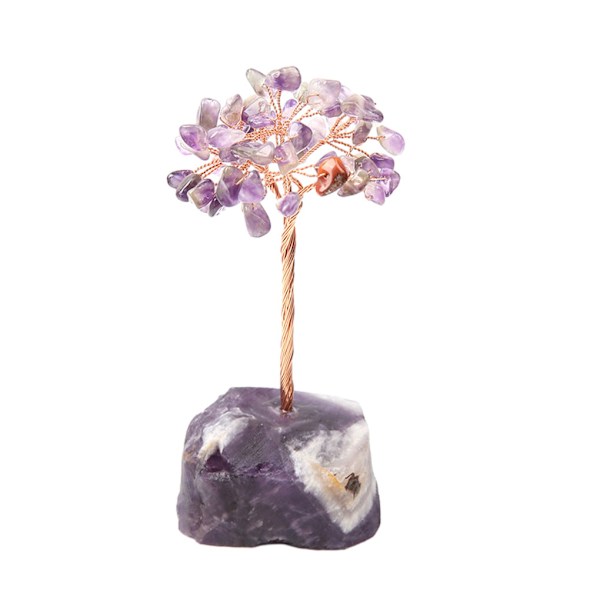 1/2/3/5 Onnenpuu Kodin sisustus Hieno käsityö ja luonnollinen amethyst+amethyst 13cm 2PCS
