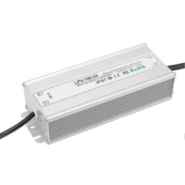 LED-drivrutin Vattentät IP67 Konstant Spänning Strömförsörjning Transformatoradapter 100W 24V 4.5A
