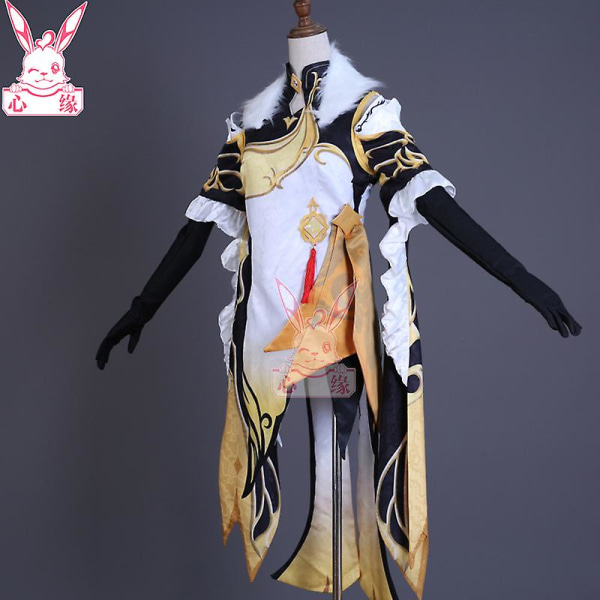 Anime Genshin Impact Cos Anime Kostym, Genshin Impact iyue Festklänning Cosplay Kostym Carnival Cos Set Game Fans Presents Costume L