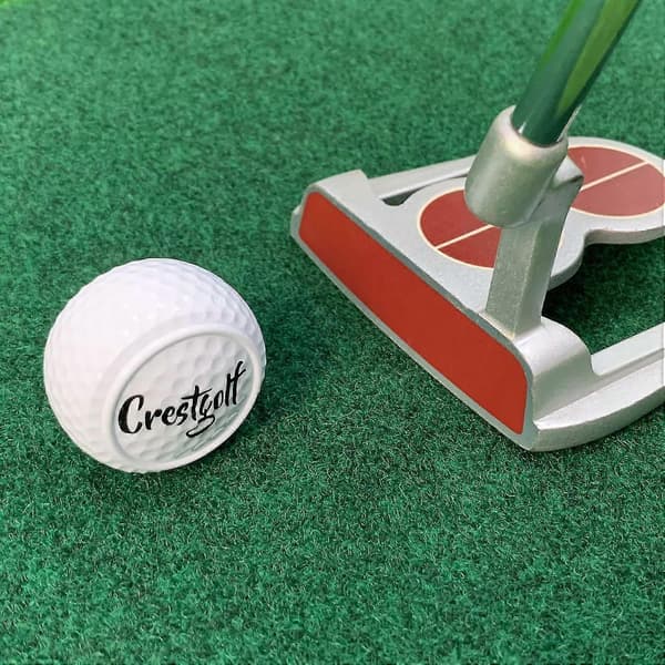 Platta Golfbollar Två-lagers Driving Range Boll Golf Träning Hjälpboll Plattformad Golfövning