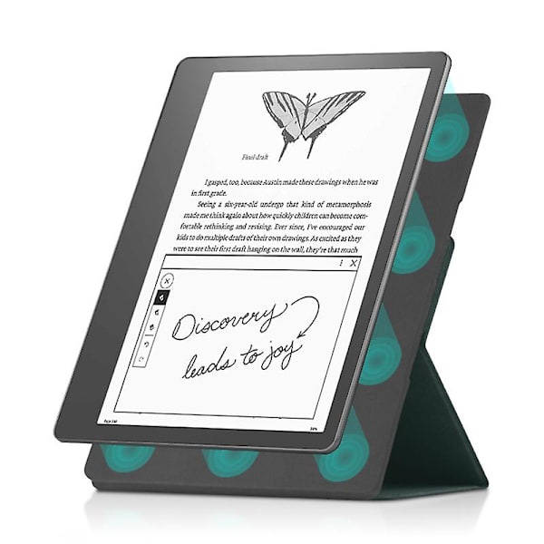 För Amazon Kindle Scribe Magnetic E- case Pu Läderställ Cover Green