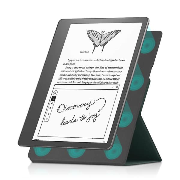 Til Amazon Kindle Scribe Magnetisk E-case PU Læder Stand Cover Green