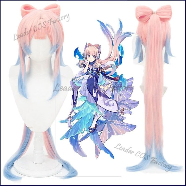 Leadercos Game Genshin Impact Sangonomiyakokomi Cosplay Kostym Kokomi Peruk Halloween Kostym Comic Con Rollspel Anime Cosplay XXL