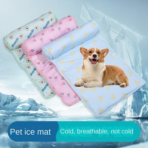 Pet Cool Ice Silk Nest Måtte Kæledyr Kølemåtte LYSEGRØN S