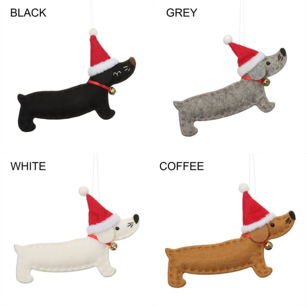 4ST Xmas Pendel Julgran Tillbehör VIT