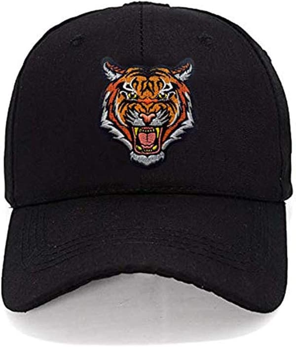 Taktisk brølende tigerhode brodert lapp, dyrebroderi