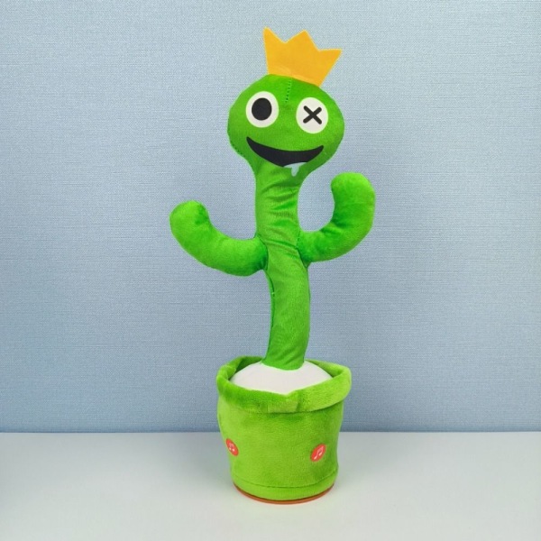 Rainbow Friends Pehmolelu Loistava Laulu Pyörivä Tanssilelu Vihreä green