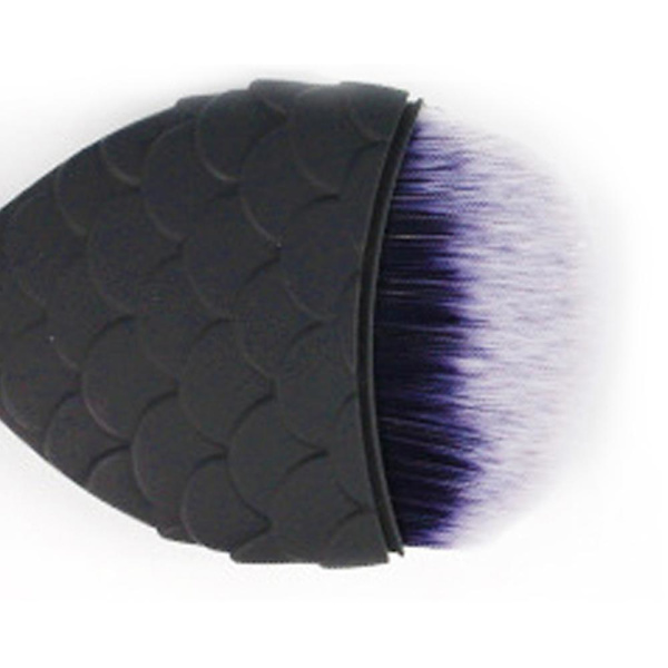 Sjöjungfrusminkborste, Foundation Brush Powder Blush Foundation, Sminkborste, Sjöjungfrusminkborste med ask, Fishtail Sminkborste Shape6