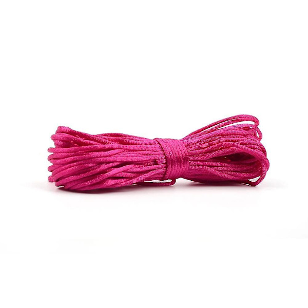 Nylon til fremstilling af halskæder til tænder Satinsnore Sutteklips kæde violet red