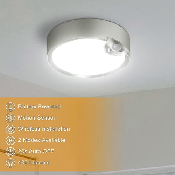 80 LED taklampe med batteridrevet bevegelsessensor