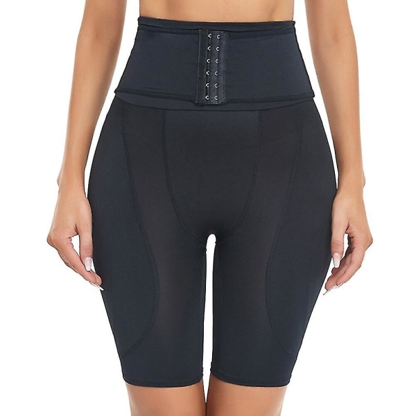Rumpebeskytter for større rumpe hofteputer Hip Enhancer Oppgradert svamp polstrede rumpeforsterkere Truser Shapewear Magekontroll for kvinner Bbl, svart XXL