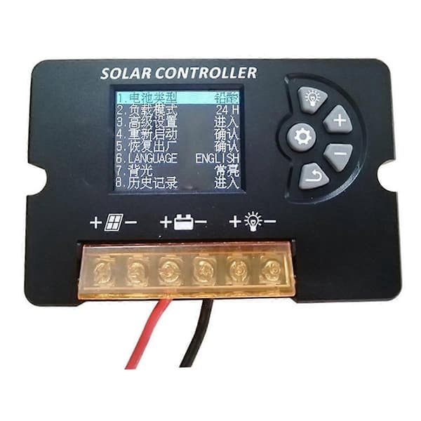 12V 24V Auto Solar Opladningsregulator 10A Panel Celle Batteriopladningsregulator Justerbar LCD-skærm