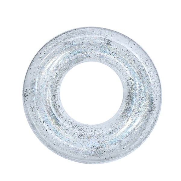 Transparent Glitter Pool Foats Simring SILVER silver 90