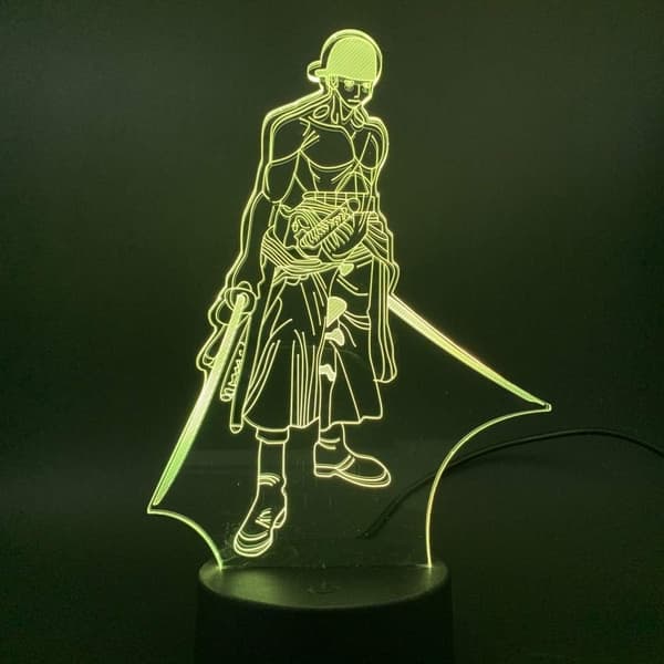 One Piece Luffy 3D Illusion Natlampe Smart Touch, RG