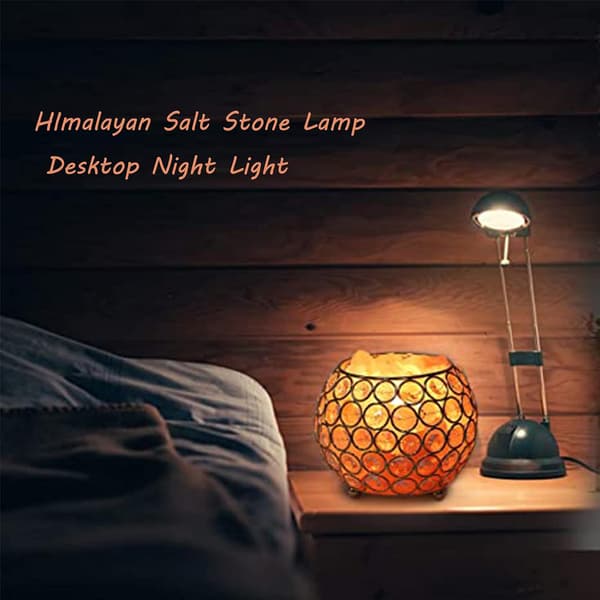 Himalayan Saltlampe Mini Desktop Krystalsaltsten Spa Yoga