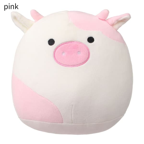 Lehmä Pehmolelu Pehmeä Nukke PINKKI