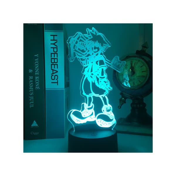 Creative Sonic 3D nattlampe kul og fargerik black base touch 481