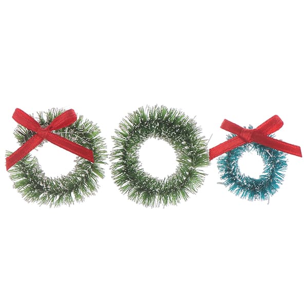 10st Mini Julkransar Miniatyr Trädgård Heminredning D A2 one size
