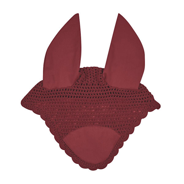 Weatherbeeta Prime Ear Bonnet Maroon Pony