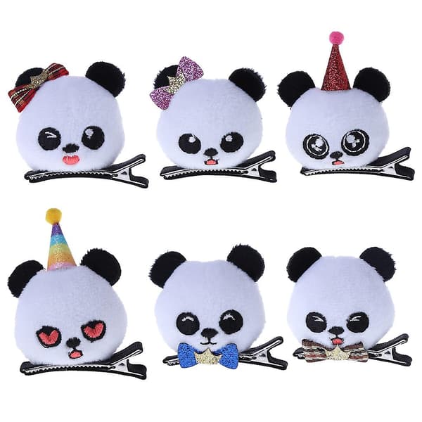 Barn Barn Hårnål Tecknad Söt Panda Baby Bow