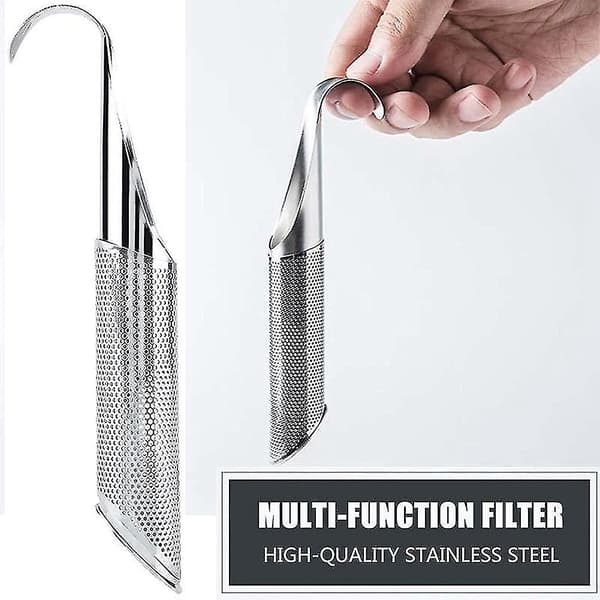 Tesil i rustfritt stål, tespreder Teinfuser for løs te, kaffe, krydder, langt håndtak T