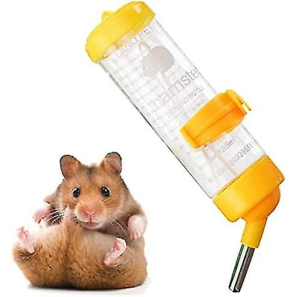 Dricksflaska Plast Vattendispenserflaska För Kanin Hamster Smådjur Gul