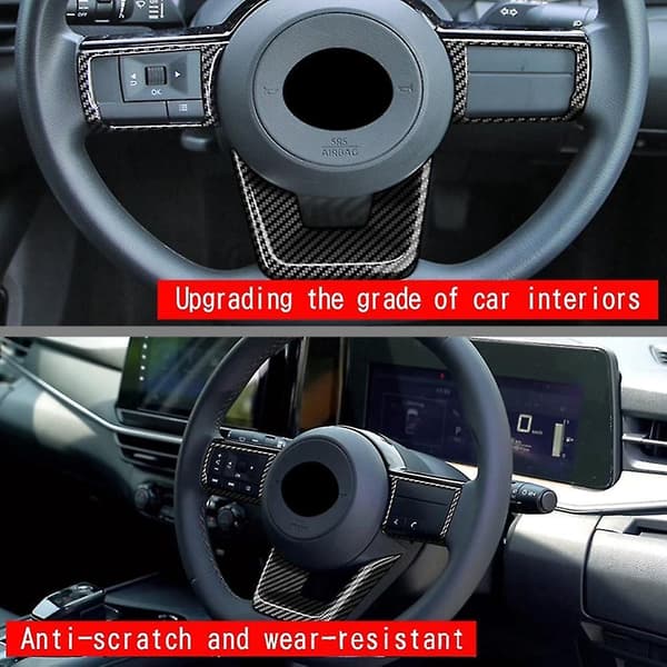 3 stk. Carbon Fiber Rat Panel Cover Trim Dekoration Ramme Sticker Til Note E13 2022 2023