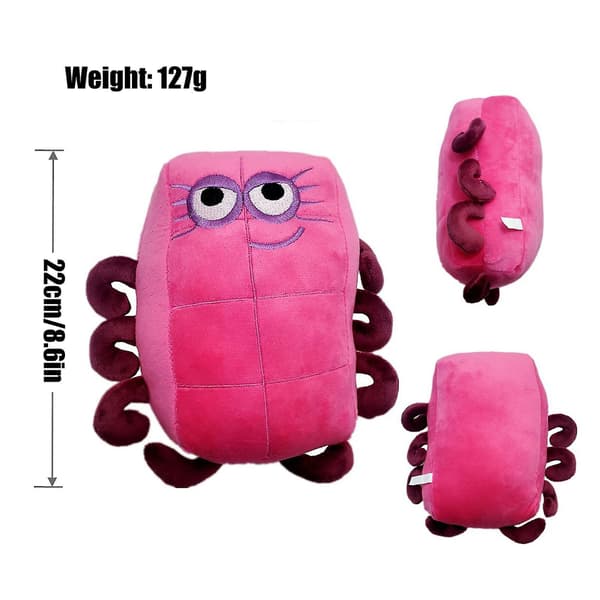 Numberblocks Pehmolelut Muhkea Pehmonukke Lapsille Rose red 8
