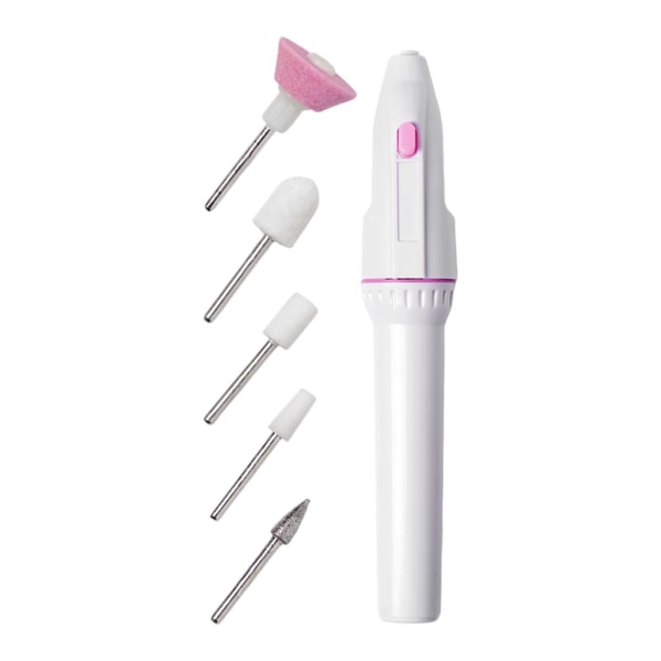 1/2/3 1x Portabel Elektrisk Nagelborrmaskin Set Polering för 1Set