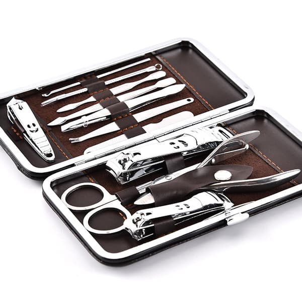 12 stk. Negleklippere Rustfrit Stål Manicure Saks Professionel