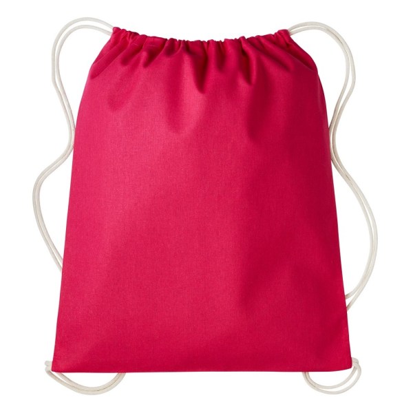 Nutshell Drawstring Gymsac Hot Pink/Natural One Size
