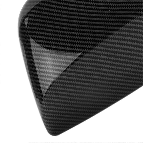 2 STK Bil Bakspeildeksel Karbonfiberdekorasjon Erstatning for RAV4 2019-2021