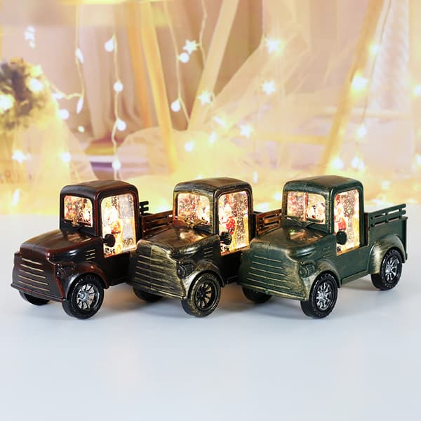 Julretro Bil Nattlampa LED Bordsdekor Belysning Julm