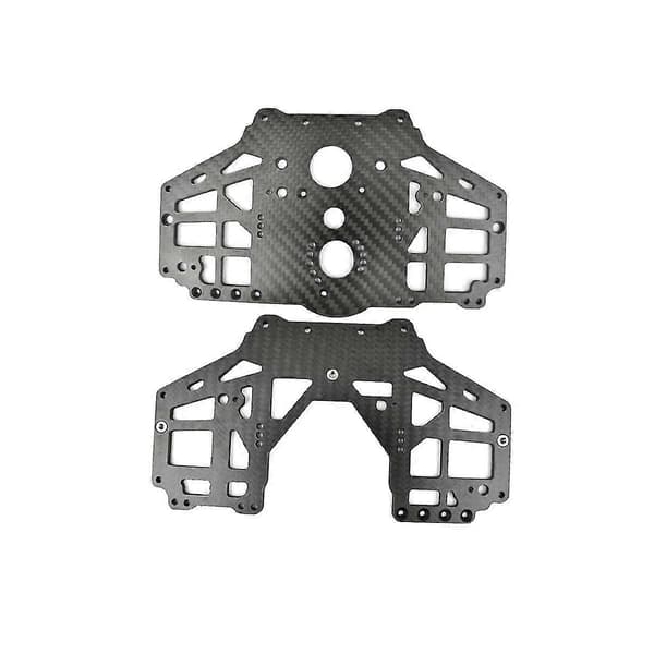 Kolfiber Medium Växellåda Vänster Och Höger Yttre Sidskyddsplatta För Losi 1/8 Solid Axle