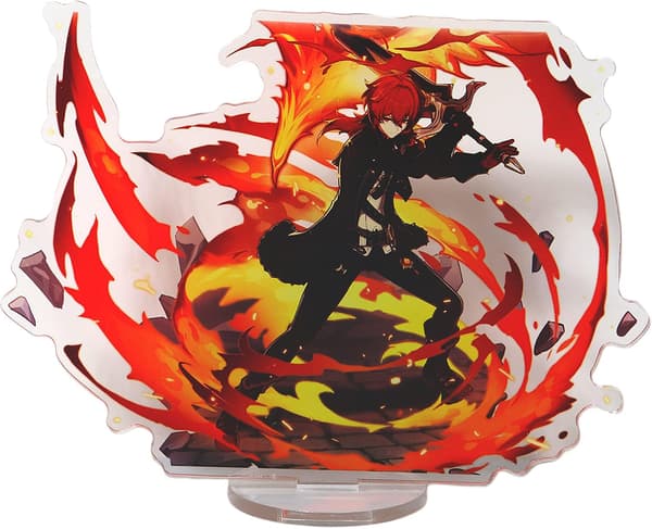 Genshin Impact Karakter Akryl Perifer Spilplakat