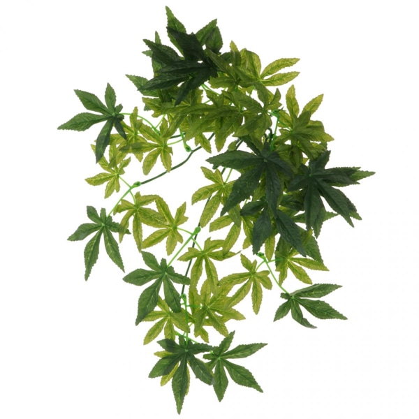 2x Reptil Vivarium Dekorasjon Akvarium Ornament Kunstig eføy Vines klatreplanter