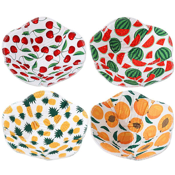 4 st Ugnshandske Skålformad Behållare Skål Varmare Värmebeständig Skålkåpa Anti-skalhållare Kökssvampskål Hot Pad 20X20X5CM