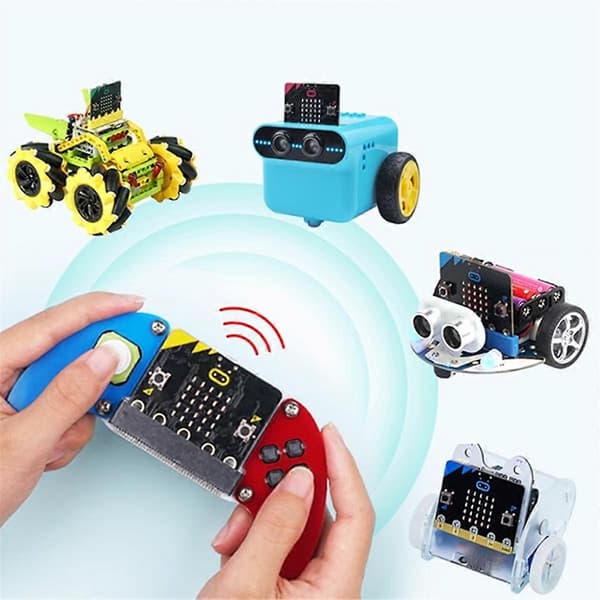 5 STK Til Micro-Bit Elektronisk Joystick:Bit V2 Kit Akryl Etui Indbygget Buzzer+Vibrationsmotor Microbit Controller