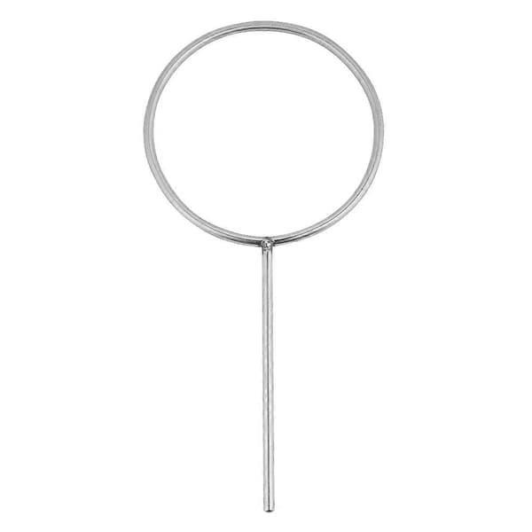 140 mm laboratoriestøtte i rustfritt stål med lukket ring