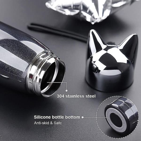 320ml/11oz dubbelvägg termos vattenflaska rostfritt stål-diamant blå