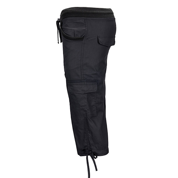 Dame lige ben Cargo Bukser ensfarvede underdele Black M
