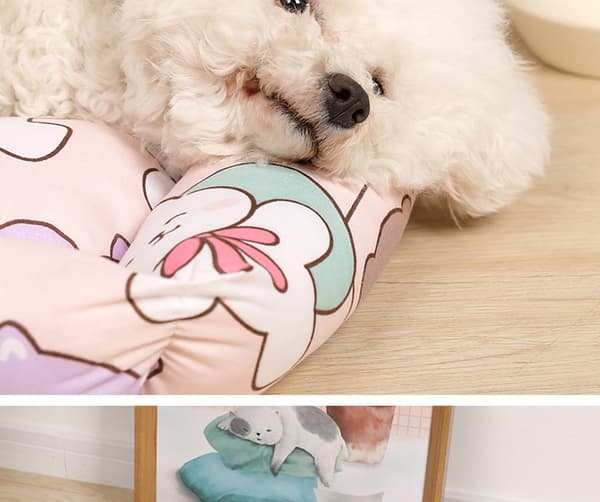 Rektangulær kjæledyrseng, myk hundesofa, XL, 70x90cm