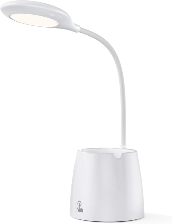 LED skrivebordslampe, dimbar LED bordlampe, nattlyslampe med St