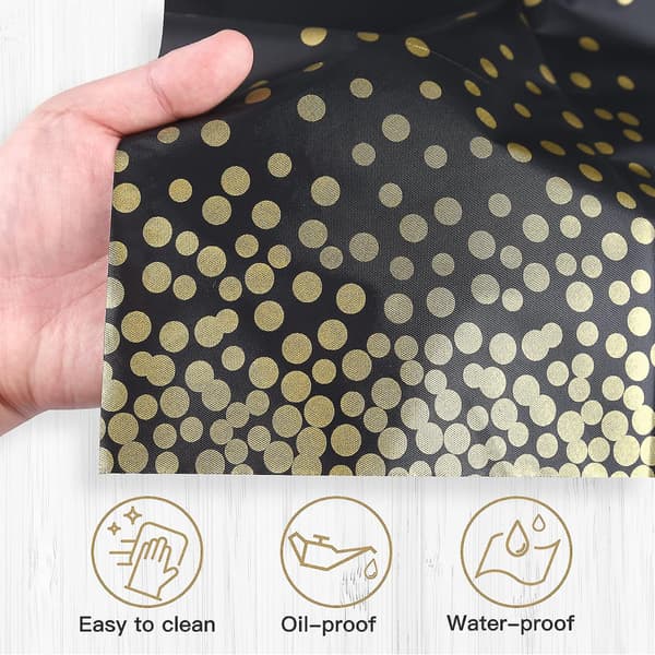 Festduk Plastduk Gold Dot Confetti Cover Rektangulär Cover, 137x274cm