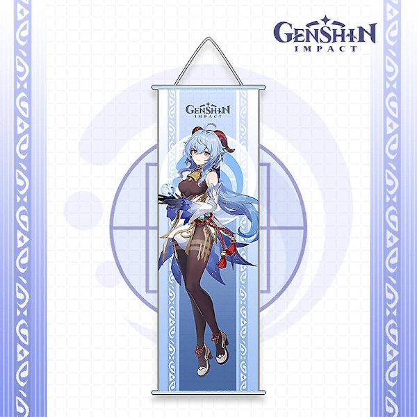 Spil Anime Genshin Impact Hængende Billeder Cosplay Eula Tartaglia Ganyu Hutao Keqing Mona Rumindretning Julegave Light Pink