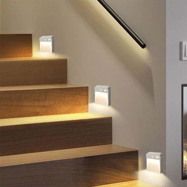 2ST Sensor Nattljus Trapplampa Rörelse PIR