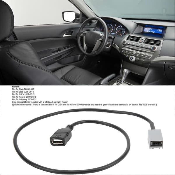 Bil USB-adapterkabel MP3 MP4 WMA-adaptermodul til Civic Jazz CR V Accord Odyssey